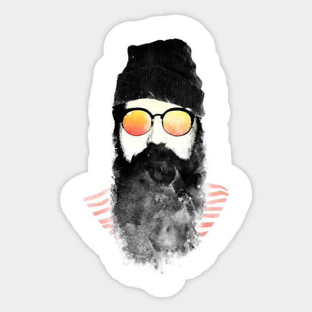Hipster Chillin Sticker by ruifaria